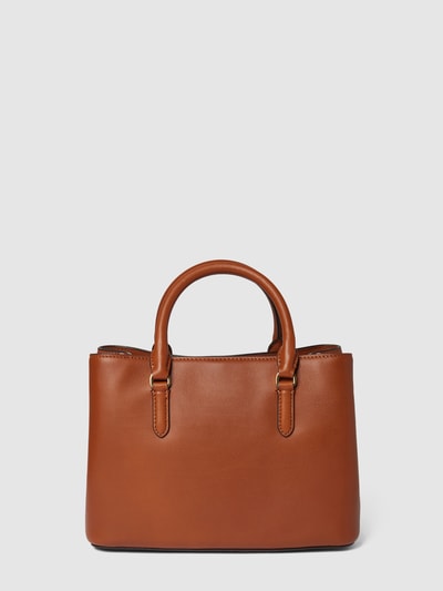 Lauren Ralph Lauren Satchel aus Leder mit Label-Applikation Modell 'MARCY' Cognac 4