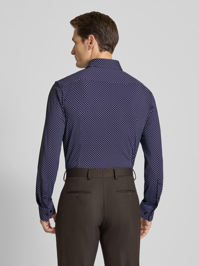 HUGO Koszula biznesowa o kroju slim fit z materiału ze streczem model ‘KENNO’ Granatowy 5