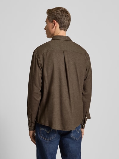 MCNEAL Vrijetijdsoverhemd met knoopsluiting Chocoladebruin - 5