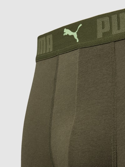 Puma Boxershort met labeldetails in een set van 2 stuks Olijfgroen - 2