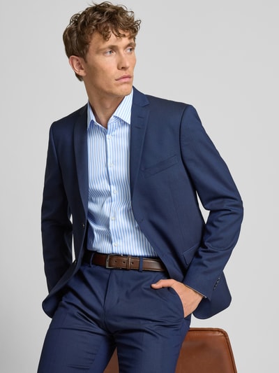 Jake*s Super slim fit zakelijk overhemd met kentkraag Bleu - 3