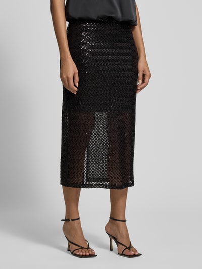 mbyM Midirock in semitransparentem Design Modell 'Essie' Black 4