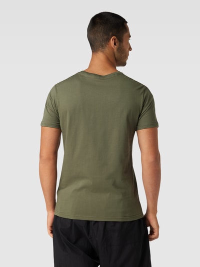 Alpha Industries T-Shirt mit Label-Print Oliv 5