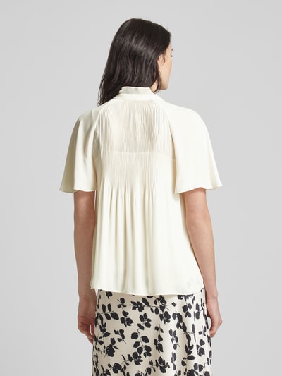 Lauren Ralph Lauren Bluse mit Plisseefalten Modell 'ADAR' Offwhite 5