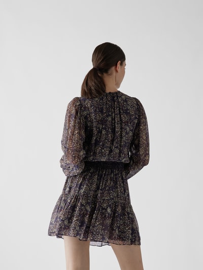 Vanessa Bruno Minikleid mit floralem Muster Marineblau 5