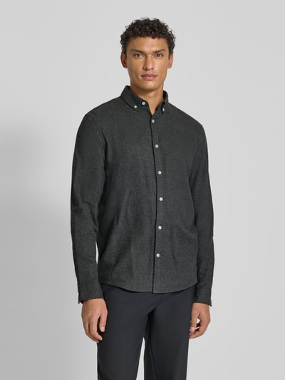 MCNEAL Regular fit vrijetijdsoverhemd met button-downkraag Donkergrijs - 4
