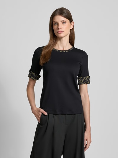 Marc Cain T-Shirt mit Ärmelumschlägen Black 4