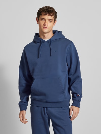 CHAMPION Bluza z kapturem i naszywką z logo Granatowy 4