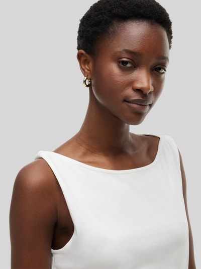 Tommy Hilfiger Körpernahes Freizeitkleid aus reiner Baumwolle Ecru 3