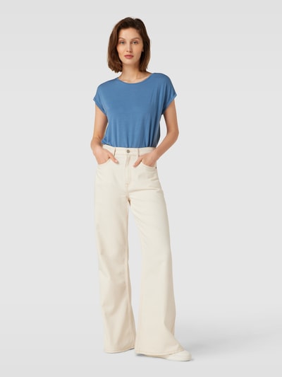 Vero Moda T-Shirt mit Kappärmeln Modell 'AVA PLAIN' Blau 1