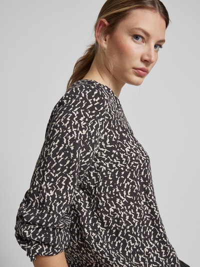 Fransa Blouseshirt met V-hals, model 'flowy' Antraciet - 3