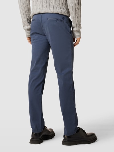 BOSS Orange Slim fit chino met labeldetail, model 'Schino' Blauw - 5