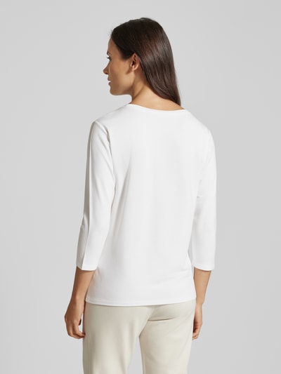 Monari Shirt met lange mouwen en siersteentjes Wit - 5