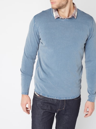Only & Sons Pullover im Washed Out Look Blau 4