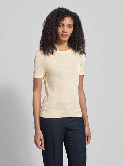 Lauren Ralph Lauren T-Shirt mit gerippten Abschlüssen Modell 'EYELAH' Sand 4