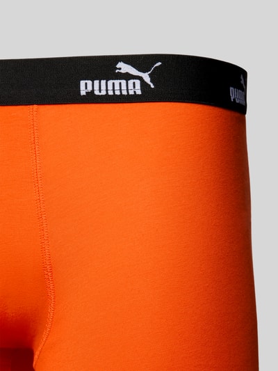 Puma Boxershorts mit elastischem Logo-Bund im 4er-Pack Orange 2