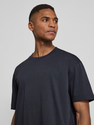 Marc O'Polo Relaxed Fit T-Shirt aus reiner Baumwolle Marine 3