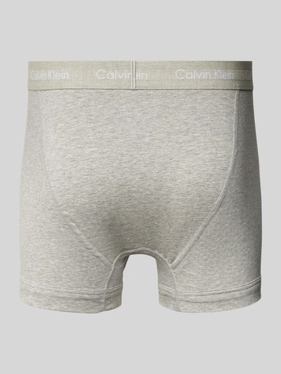 Calvin Klein Underwear Trunks mit Label-Bund im 3er-Pack Hellgrau 3