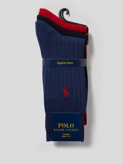 Polo Ralph Lauren Underwear Socken mit Label-Stitching im 3er-Pack Rot 3