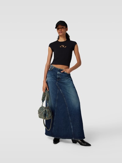 Diesel Crossbody Bag in Denim-Optik Mittelgrau 1