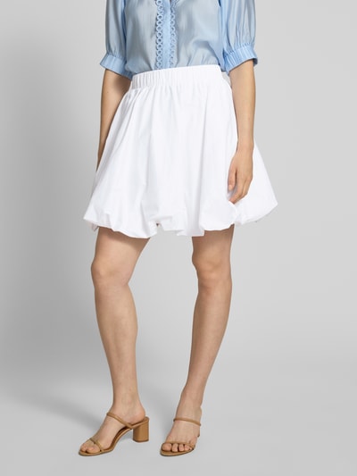 Copenhagen Muse Minirok van viscose met elastische band, model 'SHIRLEY' Offwhite - 4