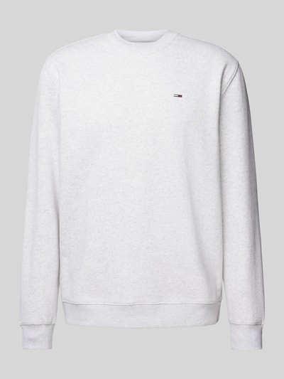 Tommy Jeans Sweatshirt mit Logo-Stitching Hellgrau Melange 2