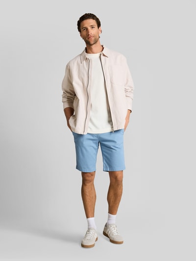Tom Tailor Slim Fit Chinoshorts aus reiner Baumwolle Rauchblau 1