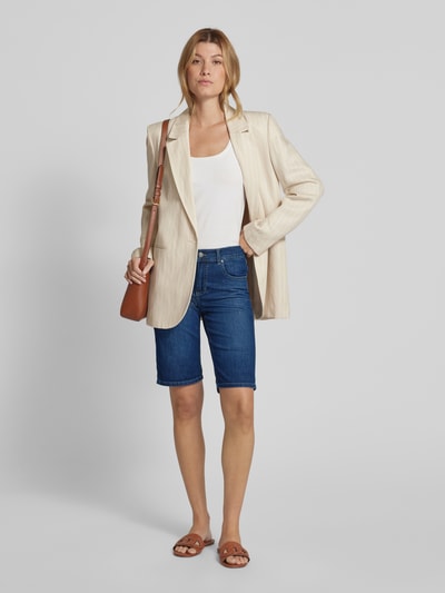 Angels Regular Fit Bermudas aus Denim mit Umschlag Dunkelblau 1