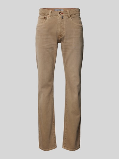 Pierre Cardin Tapered fit jeans in 5-pocketmodel, model 'Lyon' Zand - 2