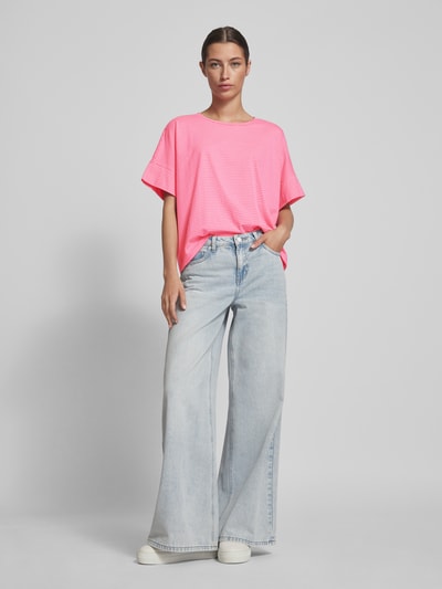 Tom Tailor T-Shirt mit Streifenmuster Pink 1