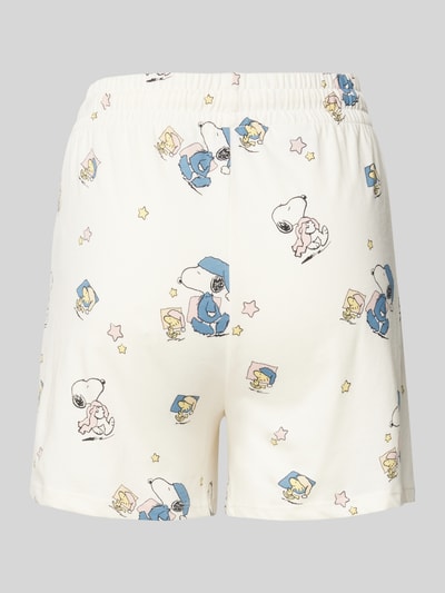 Jake*s Casual Regular Fit Pyjama mit Peanuts®-Print Offwhite 3