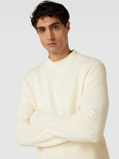 Drykorn Strickpullover mit Stehkragen Modell 'ZAYYN' Offwhite 3