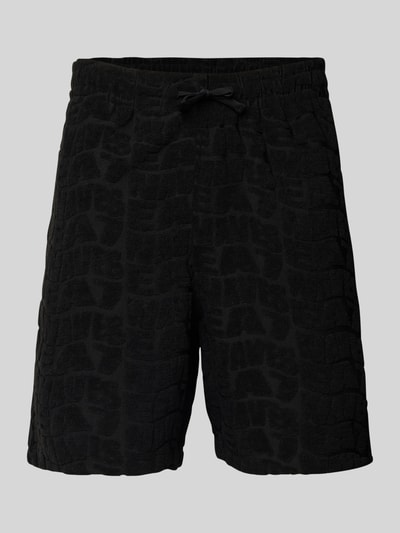 EA7 Emporio Armani Regular Fit Shorts mit Strukturmuster Black 2