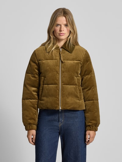 Marc O'Polo Denim Boxy fit gewatteerd jack van katoenen corduroy Kaki - 4