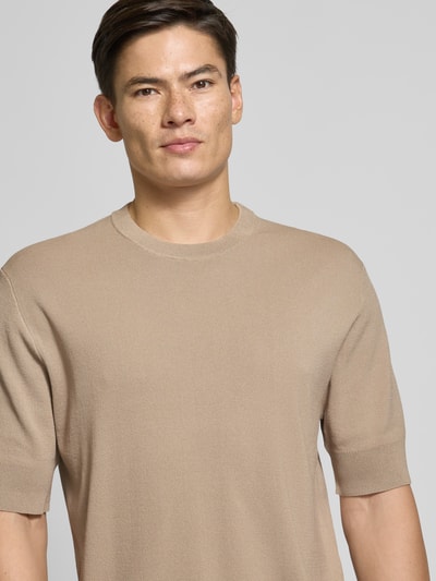 Matinique T-Shirt mit Label-Detail Modell 'trivolt' Beige 3