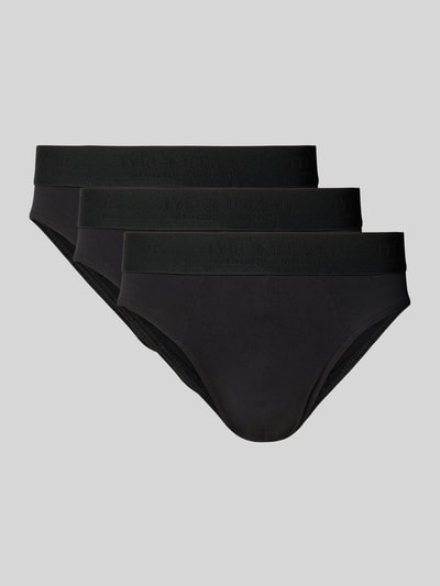 MCNEAL Slip mit Label-Bund im 3er-Pack Black 1