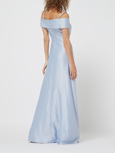 Christian Berg Cocktail Cold-Shoulder-Abendkleid aus Satin  Sky 4