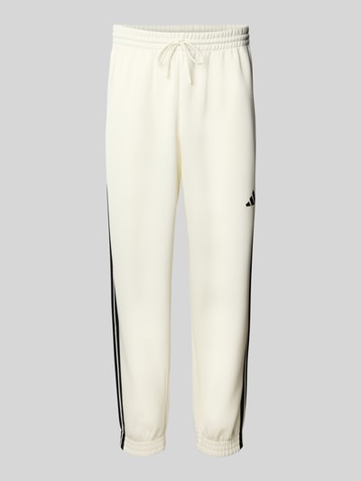 adidas Sportswear Relaxed fit sweatpants met logostitching, model 'Stadium' Offwhite - 2