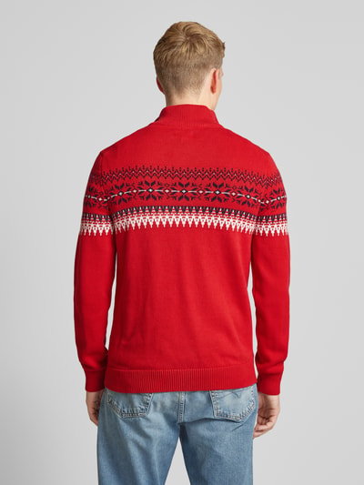 MCNEAL Gebreide pullover met opstaande kraag Rood - 5