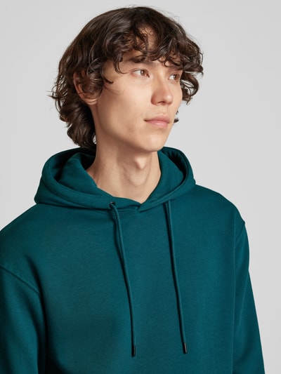 Jack & Jones Hoodie met kangoeroezak, model 'STAR' Petrol - 3