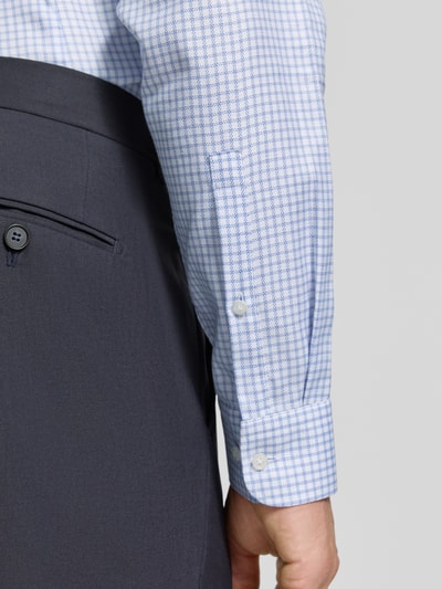Jake*s Slim Fit Businesshemd aus reiner Baumwolle Hellblau 3