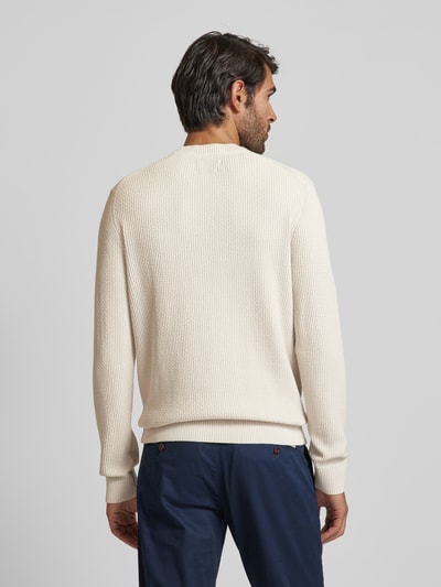 s.Oliver RED LABEL Regular Fit Pullover mit Strukturmuster Offwhite 5