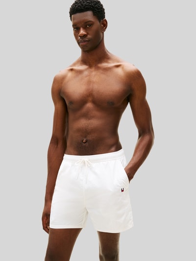 Tommy Hilfiger Badehose mit Label Print Weiss 4
