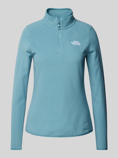 The North Face Sweatshirt Modell 'Glacier' mit Stehkragen Petrol 2