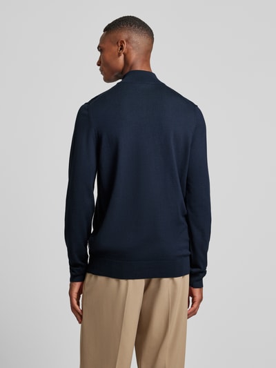 HECHTER PARIS Gebreide pullover met opstaande kraag Marineblauw - 5