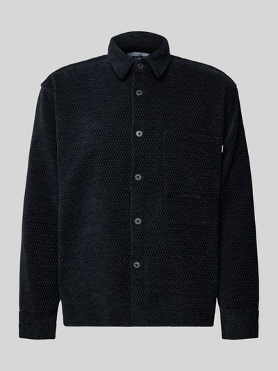 REVIEW Regular fit vrijetijdsoverhemd met structuurmotief Zwart - 2