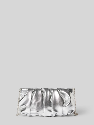 Jake*s Cocktail Handtasche mit gelegten Falten Silber 2