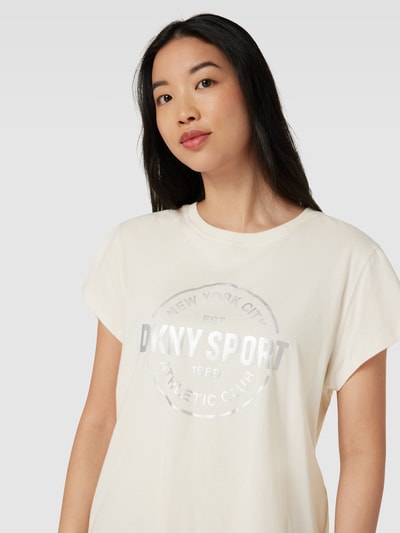 DKNY PERFORMANCE T-Shirt mit Rundhalsausschnitt Sand 3