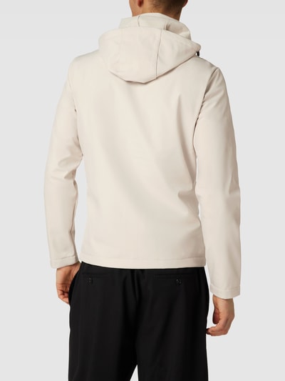 Jack & Jones Kurtka softshell z kapturem model ‘TYSON’ Złamany biały 5