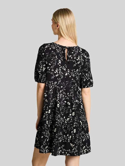 Tom Tailor Denim A-Linien Minikleid in Crinkle-Optik Black 5